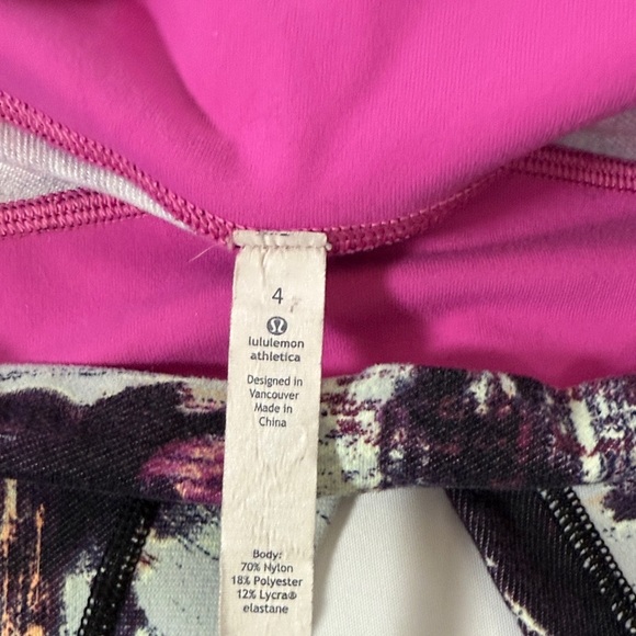 Lululemon Wunder Under Pant Leggings Kara Blossom Multi size 4 - Picture 5 of 11